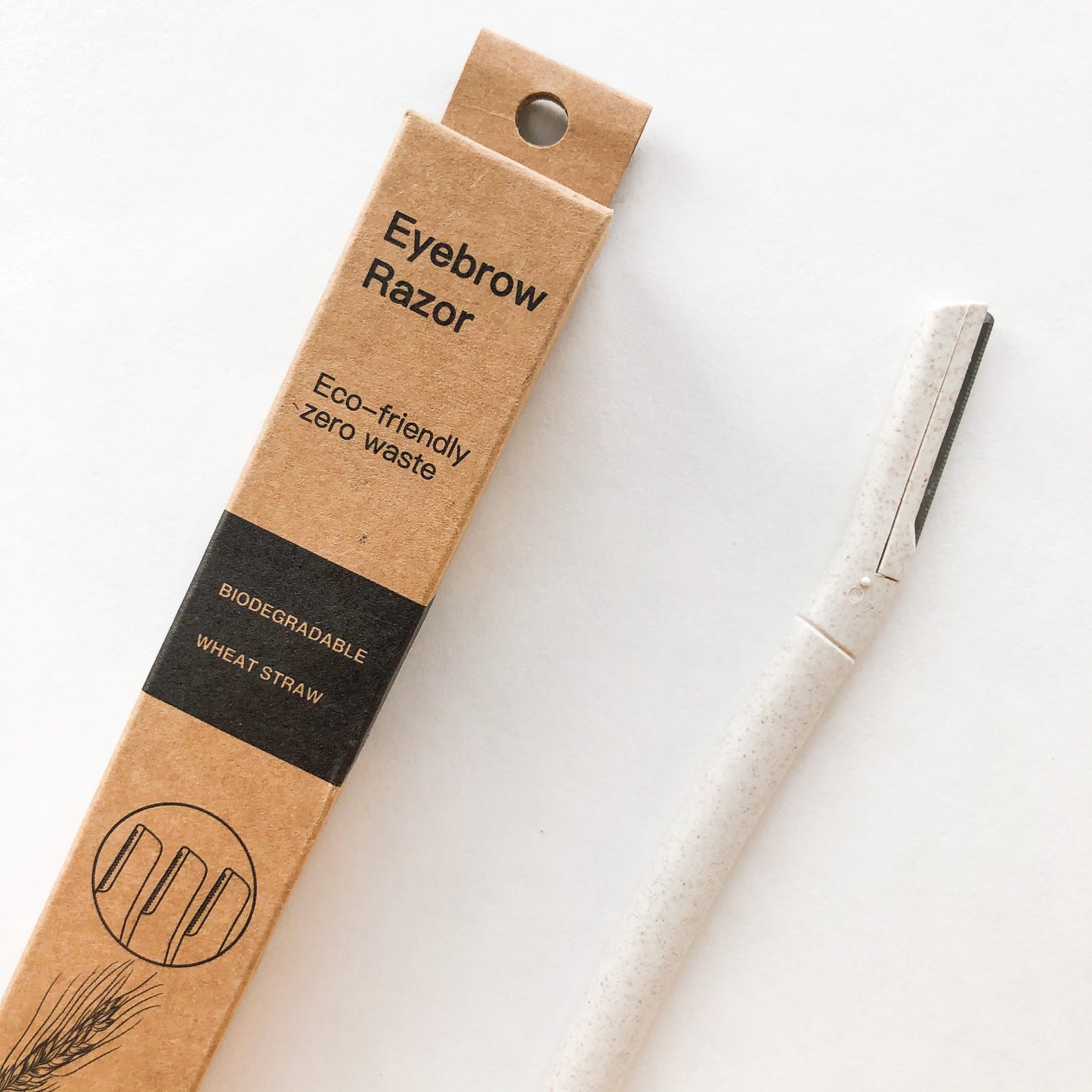 Biodegradable Wheat Straw Eyebrow Razor Trimmer - Eco Friendly