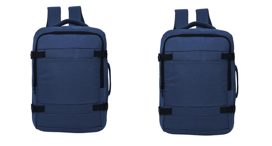 45 Ltrs Expandable Travel Laptop Backpack-BLUE Pack of 2